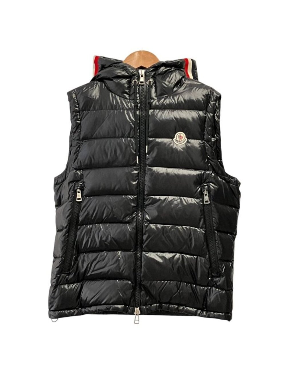 Moncler Lanoux Gilet Hooded Down Jacket Vest 2 Black